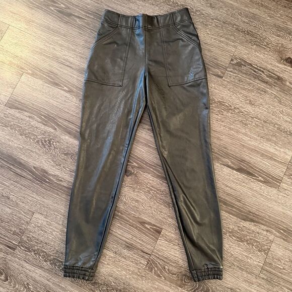 Spanx Faux Leather Joggers - Picture 1 of 8